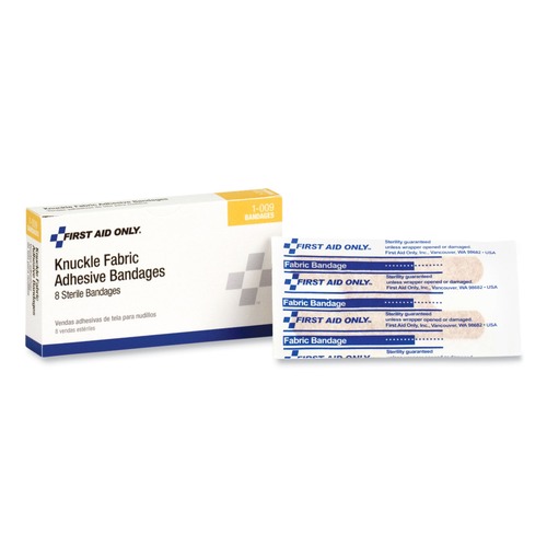 Bandages | PhysiciansCare by First Aid Only 1-009-001 First Aid Fabric Knuckle Bandages (8/Box) image number 0