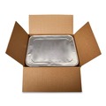 Steam Table Parts | Handi-Foil 2049-00-100 12.81 in. x 10.44 in. 25 Gauge Steam Pan Foil Lids Fits Half-Size Pan (100/Carton) image number 4