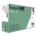 Janitorial Disposable & Single Use Gloves | SemperCare SCVNP102 Stretch Vinyl Examination Gloves - Small, Cream (100/Box) image number 0