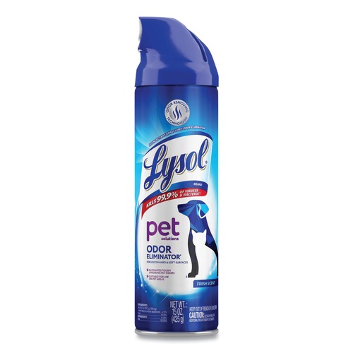 Disinfecting & Cleaning Solutions | LYSOL Brand 19200-99804 15 oz. Aerosol Disinfectant Spray II Pet Odor Eliminator - Fresh (12/Carton) image number 0
