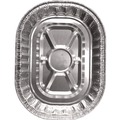 Aluminum Pans & Lids | Handi-Foil HFA 32400-100 14.43 in. x 3.12 in. x 17.68 in. 272 oz. Giant Rack Aluminum Roaster Pan - Silver (100/Carton) image number 1