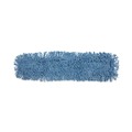 Mop Heads | Boardwalk BWK1136 36 in. x 5 in. Looped-End Cotton/ Synthetic Blend Dust Mop Head - Blue image number 0