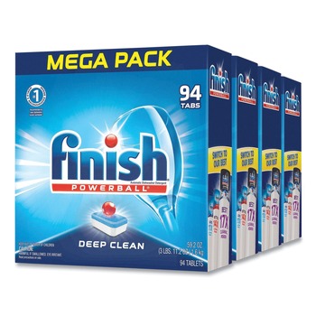 FINISH 51700-97330 Powerball Dishwasher Tabs - Fresh Scent (94/Box)