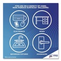 Cleaning Cloths & Wipes | LYSOL Brand 19200-81700 7 in. x 7.5 in. 1-Ply Dual Action Disinfecting Wipes - Citrus, White/Purple (6 Canisters/Carton) image number 7