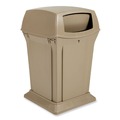 Outdoor Waste Receptacles | Rubbermaid Commercial FG843088BEIG Ranger 35-Gallon Fire-Safe Structural Foam Container - Beige image number 3