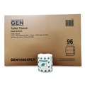 Perforated Roll & Hand Towels | GEN GEN10001PLY 1-Ply Septic Safe Bath Tissue - White (1000 Sheets/Roll, 96 Rolls/ Carton) image number 0