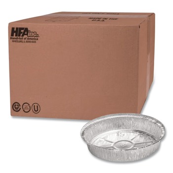 Handi-Foil 2058-30-500 8 in. 37 oz. Aluminum Container - Silver (500/Carton)