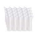 Food Containers & Lids | Dart 8SJ32 8 oz. 4.63 in. Diameter x 1.13 in. Height Squat Foam Container - White (500/Carton) image number 4
