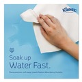 Perforated Roll & Hand Towels | Kleenex 01500 10.13 in. x 13.15 in. 1-Ply C-Fold Paper Towels - White (2400/Carton) image number 4
