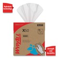 Perforated Roll & Hand Towels | WypAll 83550 X50 9-1/10 in. x 12-1/2 in. Cloth Pop-Up Box - White (176/Box 10 Boxes/Carton) image number 6