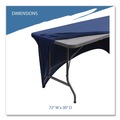 Table Covers & Skirts | Iceberg 16526 iGear 30 in. x 72 in. Polyester/Spandex Fabric Table Cover - Blue image number 8