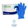 Food Service Disposable & Single Use Gloves | Boardwalk 395LBXA 5 mil Disposable General-Purpose Powder-Free Nitrile Gloves - Large, Blue (100/Box) image number 4