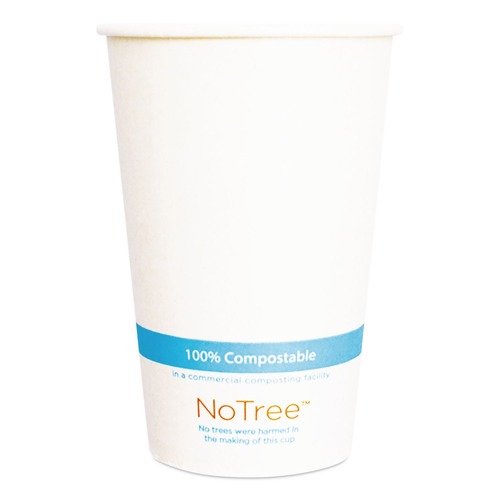 Cups | World Centric CUSU16C 16 oz. NoTree Paper Cold Cups - Natural (1000/Carton) image number 0