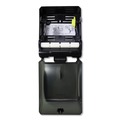 Towel Dispensers | Boardwalk BWK29GREEN 12.31 x 9.31 x 15.94 Xtra Mechanical Hands-Free Towel Dispenser - Black (1/Carton) image number 3