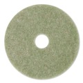 Floor Pads-Stripping | 3M 5000-20 20 in. Diameter Low-Speed TopLine Autoscrubber Floor Pads 5000 - Green/Amber (5/Carton) image number 1