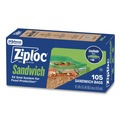 Resealable Bags | Ziploc 383211 6.5 in. x 5.88 in. Resealable Sandwich Bags - Clear (1080/Carton) image number 1