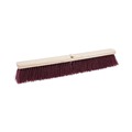 Brooms | Boardwalk BWK20324 3.25 in. Maroon Stiff Polypropylene Bristles 24 in. Brush Floor Brush Head image number 0