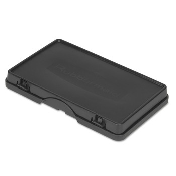 JANITORIAL CART ACCESSORIES | Rubbermaid Commercial FG617900BLA Plastic Storage/Trash Compartment Cover - Black