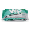 Cleaning Cloths & Wipes | Carlisle 37701 WipesPlus 7 in. x 8 in. 1-Ply Disinfecting Surface Wipes - Lemon/White image number 0