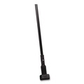 Handles & Braces | Carlisle 3697000 1 in. Diameter x 60 in. Vinyl Coated Jaw Style Metal Mop Handle - Black image number 0