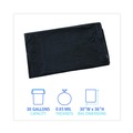 Low-Density Trash Bags | Boardwalk H6036HBK 30 in. x 36 in. 30 gal. 0.65 mil Linear Low Density Industrial Flat Pack Can Liners - Black (200/Carton) image number 6