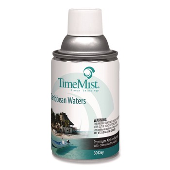 METERED DISPENSER REFILLS | TimeMist 1042756 7.1 oz Premium Metered Air Freshener Refill - Caribbean Waters