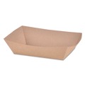 Food Trays & Liners | SCT SCH 0517 2 lbs. Capacity Eco Paper Food Trays - Brown Kraft (1000/Carton) image number 0