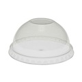 Cup Lids | Pactiv Corp. YPDL20CNH EarthChoice Strawless RPET Lid Dome Lid fits 12 oz. to 24 oz. A Cups - Clear (900/Carton) image number 2