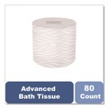 Perforated Roll & Hand Towels | Tork 2461200 2-Ply Septic Safe Advanced Bath Tissue - White (80/Carton) image number 2