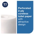 Toilet Tissues | Tork 472881 2-Ply Advanced Coreless High Capacity Bath Tissue - White (12 Rolls/Carton) image number 1