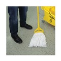 Mop Heads | Boardwalk BWKRM03032S Cut-End Rayon Wet Mop Heads - White (12/Carton) image number 4