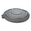 Waste Receptacle Lids | Rubbermaid Commercial FG261960GRAY 19.88 in. BRUTE Self-Draining Flat Top Lids for 20 gal. Round BRUTE Containers - Gray image number 0