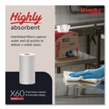 Perforated Roll & Hand Towels | WypAll 35401 X60 9.8 in. x 13.4 in. Cloths - Small, White (130/Roll, 12 Rolls/Carton) image number 3