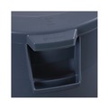 Waste Receptacle Lids | Boardwalk 1868182 Plastic Round Flat-Top Lid for 32 gal. Waste Receptacles - Gray image number 6
