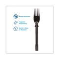 Disposable Forks | Dixie DUSSPF5 SmartStock Tri-Tower Dispensing System Polypropylene Cutlery Mediumweight Plastic Fork - Black (960/Carton) image number 1