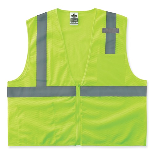 Clothing Protection | Ergodyne 21053 GloWear 8210Z Class 2 Economy Mesh Vest Polyester Lime Small/Medium image number 0