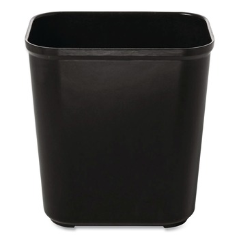 Rubbermaid Commercial FG254300BLA 7 gal. Fiberglass Wastebasket - Black