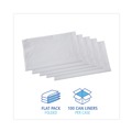 Low-Density Trash Bags | Boardwalk H6639TWK 33 in. x 39 in. 33 gal. 0.9 mil Linear Low Density Industrial Can Liners - White (100/Carton) image number 2
