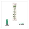 Disposable Forks | Eco-Products EP-S017-W Plantware Individually Wrapped CPLA Cutlery Fork - White (1000/Carton) image number 7