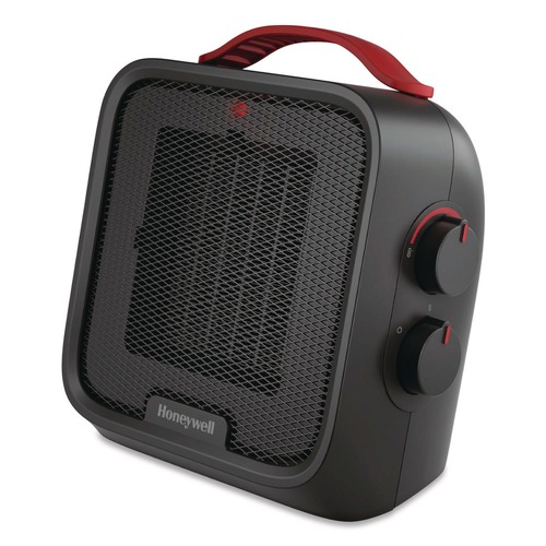 Facility Heaters | Honeywell HCE210B UberHeat 5 Ceramic Heater 4.5 x 4.5 x 8.86 Black image number 0