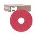 Floor Pads-Cleaning, Buffing & Polishing | Boardwalk BWK4012RED 12 in. Diameter Buffing Floor Pads - Red (5/Carton) image number 1
