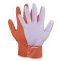 Food Service Disposable & Single Use Gloves | Ammex GWUOFN46050 9.06 in. 6 mil Ultra Industrial Flock-Lined Nitrile Disposable Gloves - Large/Orange (500/Carton) image number 1
