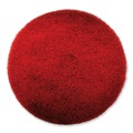 Floor Pads-Stripping | SC Johnson 319310 EZ CARE 16 in. Heavy-Duty Scrub Pad - Red/Gray (5/Carton) image number 0