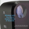 Towel Dispensers | Georgia Pacific Professional 59590 Pacific Blue Ultra 12.9 in. x 9 in.x 16.8 in. Automated Paper Towel Dispenser - Black image number 7