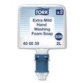 Soap Refills | Tork 400039 2 L Mild Foam Soap S26 Refill - Unscented (2/Pack) image number 0
