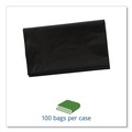 Low-Density Trash Bags | Stout by Envision T5051B15 50 in. x 51 in. 65-Gallon 1.5 mil. Total Recycled Content Plastic Trash Bags - Black/Brown (100/Carton) image number 3