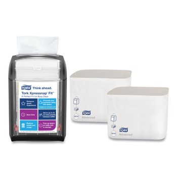 NAPKIN DISPENSERS | Tork 800723 Xpressnap Fit 4 x 6 x 7 Starter Pack - Black