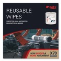 Perforated Roll & Hand Towels | WypAll 41600 X70 12-1/2 in. x 12-2/5 in. Cloths - White, Jumbo (870 Towels/Roll) image number 7