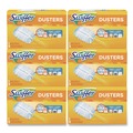 Dusters | Swiffer 11804 Dusters Starter Kit with Dust Lock Fiber and 6 in. Handle - Blue/Yellow (6/Carton) image number 0