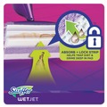 Mop Heads | Swiffer 08443 WetJet 11.3 in. x 5.4 in. System Cloth Refills - White (24-Piece/Box, 4 Boxes/Carton) image number 2
